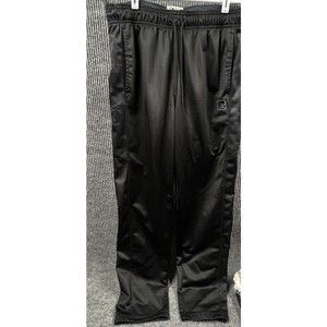 ANDI Pants Mens Large Black Athletic Drawstring Jogger Pockets Basketball Casual